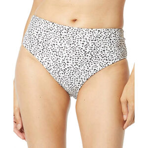 Coco Reef Size Medium Black White Dot Reversible High Waist Bikini Bottom NWT